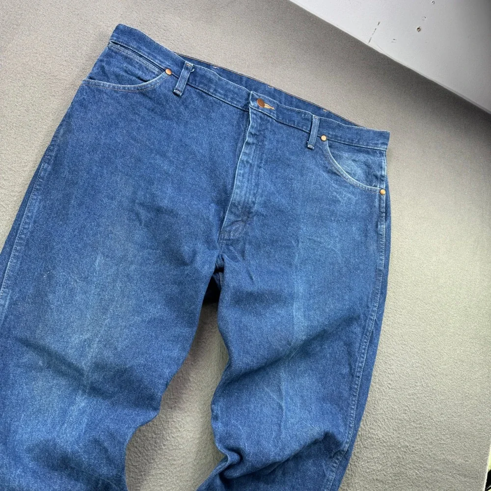Wrangler Cowboy Cut Jeans Mens 42x30‎ Blue 13MWZPW Original Fit Western Denim